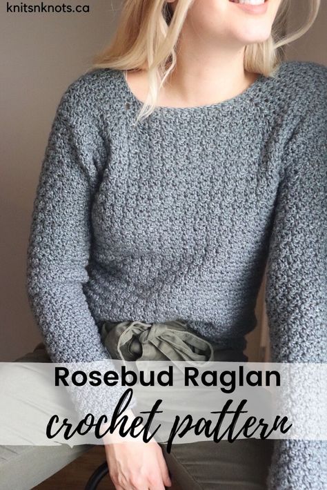 Ripple Crochet Sweater Pattern Free, Dk Weight Crochet Sweater Pattern, Crochet Sweater Worsted Weight Yarn, Crochet Fitted Sweater, Dk Weight Crochet Patterns, Sport Weight Yarn Crochet Patterns, Crochet Raglan Sweater Pattern Free, Worsted Weight Crochet Patterns, Crochet Pullover Pattern Free