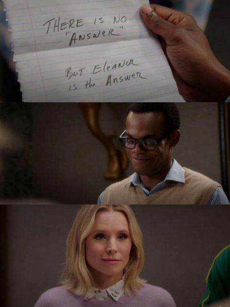 Chidi And Eleanor, The Good Place Finale, The Good Place Chidi, The Good Place Cast, Redbubble Ideas, Jeremy Bearimy, Tv Time, Tv Show Quotes, Fictional World