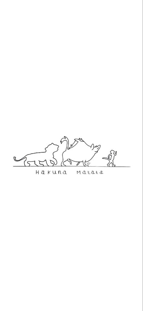 Hakuna Matata Tattoo, Lion King Tattoo, King Tattoo, L Tattoo, Line Tattoos, Tattoo Sketches, Lion King, Tatting, Climbing