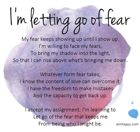 A Supportive Affirmation for Letting Go of Fear... so you can live the life that you really, really love -- one that feels like your own Letting Go Of Fear, Yoga Inspiration Quotes, A Course In Miracles, Learning To Let Go, Morning Affirmations, Love Is, Positive Self Affirmations, Love Affirmations, Manifestation Affirmations