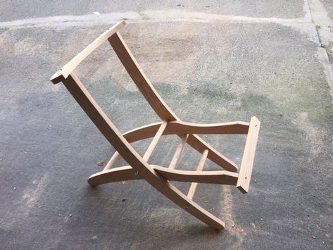 Adirondack Beach Chair W/ 2 Positions : 9 Steps (with Pictures) - Instructables Beach Chairs Diy, Diy Furniture Chair, Chairs Diy, Tommy Bahama Beach Chair, Handmade Chair, Folding Beach Chair, Chair Parts, Yellow Chair, Outdoor Furniture Plans