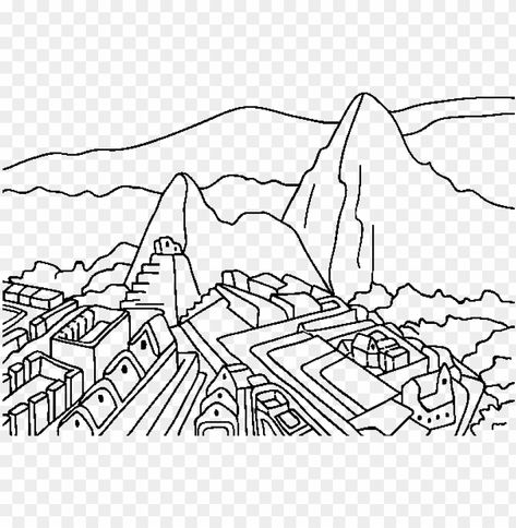 Inca Trail, Personal Social, Inca Trails, Clear Background, Maybe Someday, Machu Picchu, Sketch Art, Stock Pictures, Image Collection