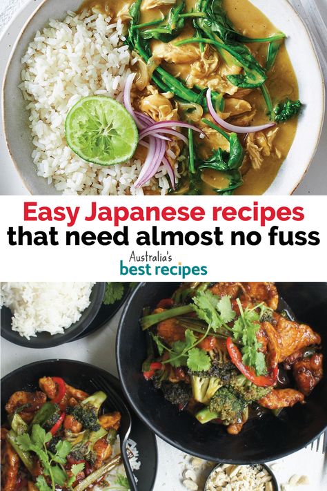 Feel like cooking Japanese cuisine at home? These delicious recipes will have you salivating. From Japanese curry and sushi to tempura and ramen noodles, these recipes with have umami and soy flavours become part of the dinner table. Japanese Home Cooking, Cooking Japanese, Japanese Dinner, Japanese Curry, Easy Japanese Recipes, One Pan Dinner, Australia Food, Homemade Teriyaki Sauce, Japanese Recipes