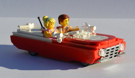 Lego IDEAS Vintage car contest (failed entry) pic 1 | Flickr Spare Wheel Cover, Easy Lego Creations, Lego Builder, Lego Architecture, Lego Builds, Ideas Vintage, Lego Cars, Lego Moc, Lego Ideas