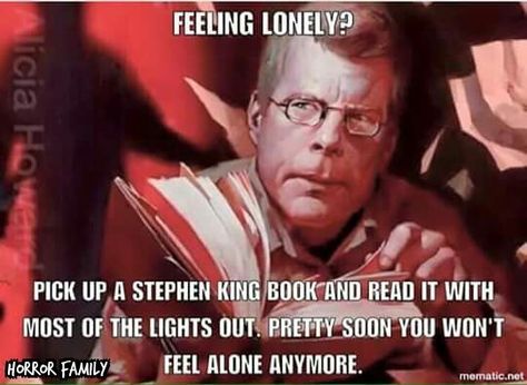 King Meme, My Back Pages, Kings Movie, Steven King, Stephen King Movies, Stephen King Books, King Quotes, Funny Horror, Interesting Reads