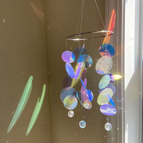 Prism Window, Suncatcher Crystal, Northern Lights Painting, Shell Wind Chimes, My Universe, Rainbow Maker, Crystal Suncatchers, Crystal Prisms, Rainbow Crystal