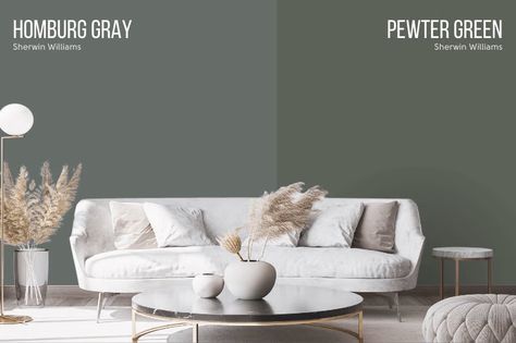 Sherwin Williams Homburg Gray (The Only Review You Need!) – Mod & Mood Hamburg Gray Sherwin Williams, Homberg Gray Sherwin Williams Cabinets, Sherwin Williams Homburg Grey, Homberg Grey, Homburg Gray Sherwin Williams, Homburg Grey, Caramel Couch, Duxbury Gray, Homburg Gray