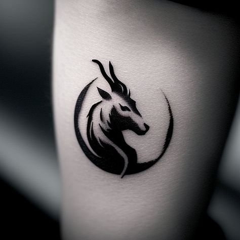 Capricorn Small Tattoo Ideas, Cool Capricorn Tattoos, Aries Tatoos Men, Capricorn Arm Tattoo, Capricorn Tattoo For Men Design, Capricorn Goat Tattoo, Capricorn Tattoo For Men, Capricorn Sign Tattoo, Capricorn Tattoo Designs