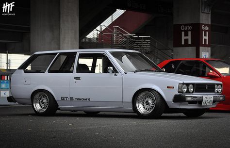 KE70 Corolla 3-Door by hightopfade, via Flickr Ke70 Wagon, Ke70 Corolla, Toyota Ke70, Corolla Wagon, Station Wagon Cars, Toyota Starlet, Wagon Cars, Import Cars, Car Projects