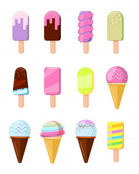 Cartoon Ice Cream Cone, Ice Cream Emoji, Ice Cream Font, Ice Cream Lollipop, Cartoon Ice Cream, Ice Cream Cartoon, Ice Cream Clipart, Whipped Cream Cakes, Ice Cream Menu