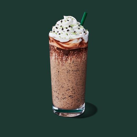 Chocolate Java Mint Frappuccino® Blended Beverage: Starbucks Coffee Company Java Chip Frappuccino, Watermelon Mint Lemonade, Java Chip, Mint Julep Cocktail, Ice Cream Companies, Mint Lemonade, Watermelon Mint, Mint Oil, Chocolate Chip Ice Cream