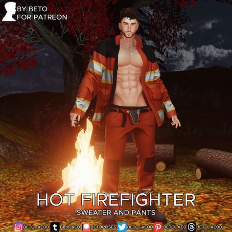 Hot Sims 4 Male Cc, Lgbtq Style, Firefighter Pants, Hot Firefighter, Sims 4 Men Clothing, Gay Outfits, Sims 4 Male Clothes, Male Clothes, Sims4 Clothes