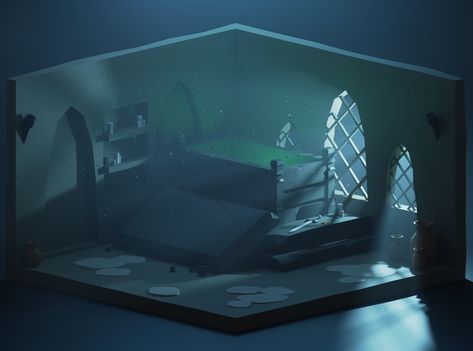 Fantasy Art 3D Blender Isometric Rooms, 3d Blender, Art 3d, Blender 3d, Fantasy Art, Art