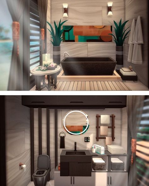 Sims 4 Modern Interior No Cc, Sims 4 Modern House No Cc, Sims 4 Design Ideas, Sims 4 Room Ideas Bedrooms No Cc, Sims Rooms Ideas No Cc, Sims Bedroom Ideas No Cc, Sims 4 Bathroom No Cc, Sims 4 Room No Cc, Sims 4 Ideas No Cc