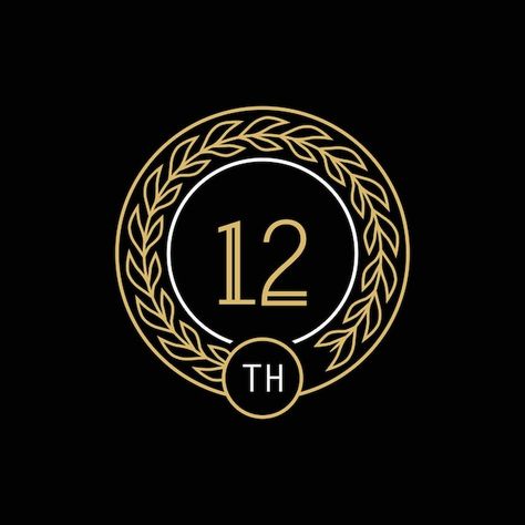 12th anniversary logo with gold and whit... | Premium Vector #Freepik #vector #luxury-icon #number-logo #logo-illustration #celebration-card 21st Anniversary, 12th Anniversary, Surreal Photos, Logo Number, Anniversary Logo, 70th Anniversary, Vector Photo, Store Design, White Frame