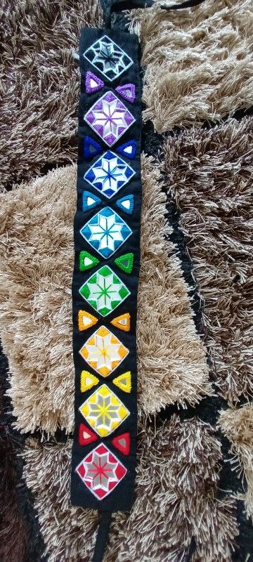 Mirror Work Belt For Navratri Black, Navratri Belt Handmade Mirror, Mirror Belt For Navratri, Belt For Navratri, Navratri Ideas, Mirror Belt, Diy Earrings Materials, Garba Dance, Garba Dress