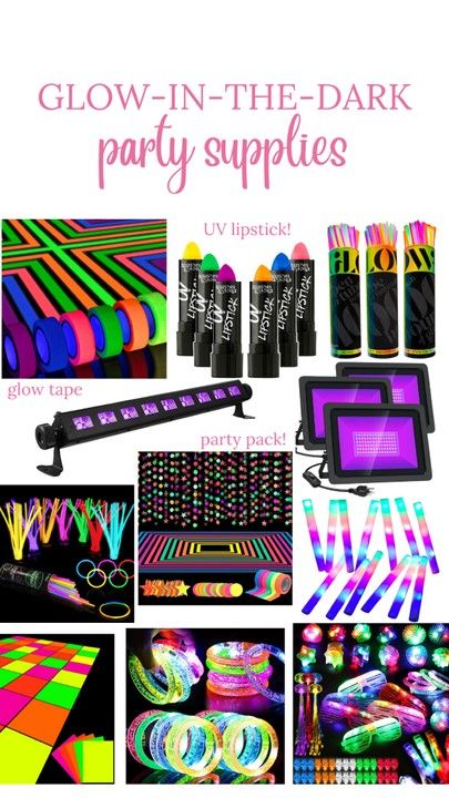 McKenna Kate’s glow in the dark party supplies! Amazon Favorites, amazon finds, amazon must haves, amazon essentials, amazon under $50, amazon under $100, amazon party supplies, amazon made me buy it, found it on amazon Turtle creek lane #LTKsalealert #LTKunder100 #LTKunder50 Amazon Made Me Buy It, Turtle Creek Lane, Glow Tape, Found It On Amazon, Glow In Dark Party, Neon Birthday Party, Glow In The Dark Party, Glow Party Supplies, Neon Birthday