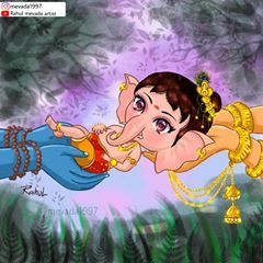 Shiv Parvati And Ganesh, Parvati And Ganesh, Ganesh Parvati, Cartoon Drawing For Kids, Ganesh Rangoli, Shiv Parvati, Ganesha Drawing, Krishna Consciousness, Ganesh Art Paintings