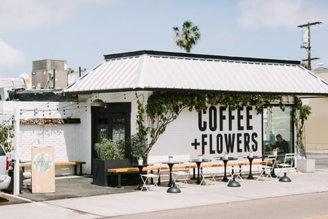 San Diego Coffee Shops, Communal Coffee, Culture Cafe, San Diego Shopping, Flower Shop Decor, Cafe Shop Design, Best Coffee Shop, North Park, Cafe Shop