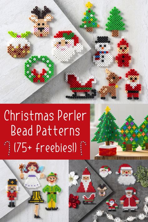 Melt Beads Christmas Ornaments, Melting Beads Christmas Ornaments, Perler Bead Christmas Patterns Free, Peeler Bead Christmas Patterns, Gingerbread Perler Bead Patterns, Fuse Bead Christmas Ornaments, Melty Beads Christmas Patterns, Reindeer Perler Bead Patterns, Santa Perler Bead Pattern