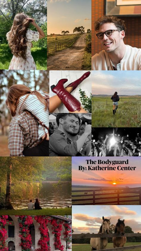 The Bodyguard Aesthetic, The Bodyguard Katherine Center, Bodyguard Aesthetic, Katherine Center, The Bodyguard, Texas Ranch, Black And White Picture Wall, I Love Reading, Reading Journal