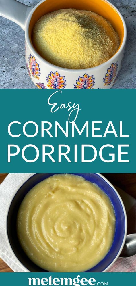 Cornmeal Breakfast Recipes, Morning Porage, Corn Porridge Recipe, Plaited Bread Recipe, Jamaican Porridge, Corn Meal Porridge, Jamaican Cornmeal Porridge, Congee Recipes, Cornmeal Porridge Recipes