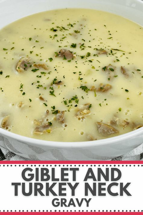 Turkey Neck Gravy, Easy Brown Gravy, Baked Ham With Pineapple, Homemade Turkey Gravy, Making Turkey Gravy, Giblet Gravy, Turkey Gravy Recipe, Pork Chops And Gravy, Best Thanksgiving Recipes