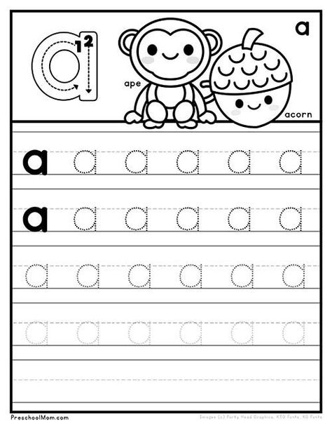 Lowercase A Worksheet, Lowercase Letters Printable Free, A Worksheets Preschool, Letter A Preschool, Letter A Worksheet, Art Classroom Rules, Writing Practice Kindergarten, Lowercase Letters Practice, Writing Practice Preschool