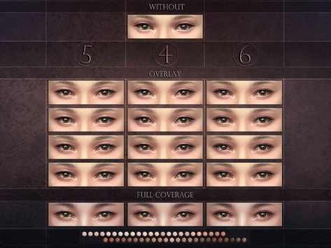 RemusSirion's Eyelids 4 5 6 - SET Matching Colours, Pelo Sims, Sims 5, Sims 4 Body Mods, Sims 4 Cc Skin, 3d Lashes, Sims 4 Mods Clothes, Sims 1, Sims 4 Cas