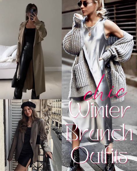 Dressy Brunch Outfit Winter, Stylish Brunch Outfit, Ladies Brunch Outfit Winter, Outfits For Brunch Winter, Brunch Attire Winter, Nyc Brunch Outfit Winter, February Brunch Outfit, Breakfast Outfit Ideas Casual Winter, What To Wear To Brunch In Winter