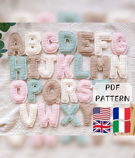 This Tutorials item by Hackovinky has 203 favorites from Etsy shoppers. Ships from United States. Listed on 15 Jan, 2024 Crochet Letter Keychain, Crochet Alphabet Letters, Crochet Name, Letters Tutorial, Appliqué Crochet, Crochet Letters Pattern, Big Decorations, Crochet Alphabet, Crochet Letters