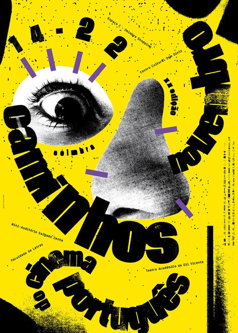 Projects by atelier d'alves Dorian Grey, Film Festival Poster, Graphic Posters, Punk Design, Arte Punk, Communication Art, Festival Posters, Outdoor Art, Mellow Yellow