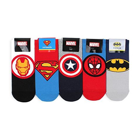 Intype Men's Marvel Dc Comics Heroes Licensed Socks 42989... #intype #socks #man #fashion  #marvel #superman #spiderman #batman #ironman #captainamerica Disney Socks, Superhero Gifts, Dc Comics Heroes, Sock Outfits, Sock Packs, Funny Socks, Cute Socks, Happy Socks, Marvel Dc Comics