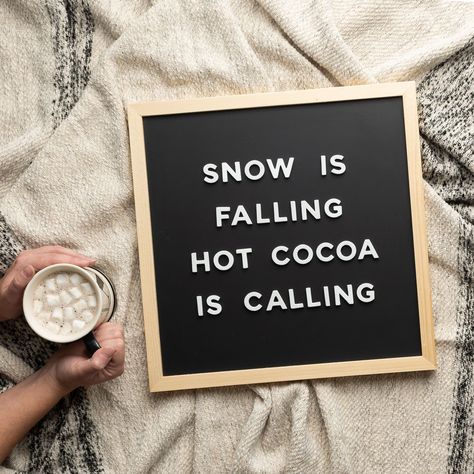 ‘Tis the season for fuzzy socks, crocheted blankets, and having an excuse to make hot cocoa every single night (like we need an excuse for that!). It’s Wintertime! To help ring in the coziest season of the year, we’ve compiled 24 quotes for you to use on your letter board. Visit www.thetypesetco.com to read them all and shop seasonal magnetic letter decor! Holiday Felt Board Quotes, Winter Felt Board Quotes, Winter Sayings Quotes, Christmas Message Board Quotes, Winter Letter Board Quotes, Christmas Word Board, Christmas Quotes For Letter Board, November Letter Board Quotes, Letter Board Quotes Christmas