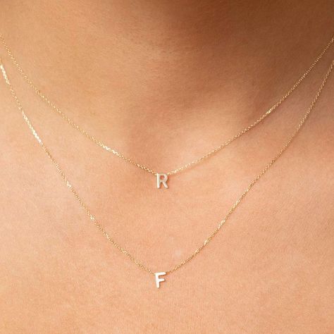 Letter K Necklace, Initial Jewelry Necklace, Letter Necklace Gold, J Necklace, M Necklace, Personalised Necklace, Letter Jewelry, Gold Letter Necklace, White Gold Chain