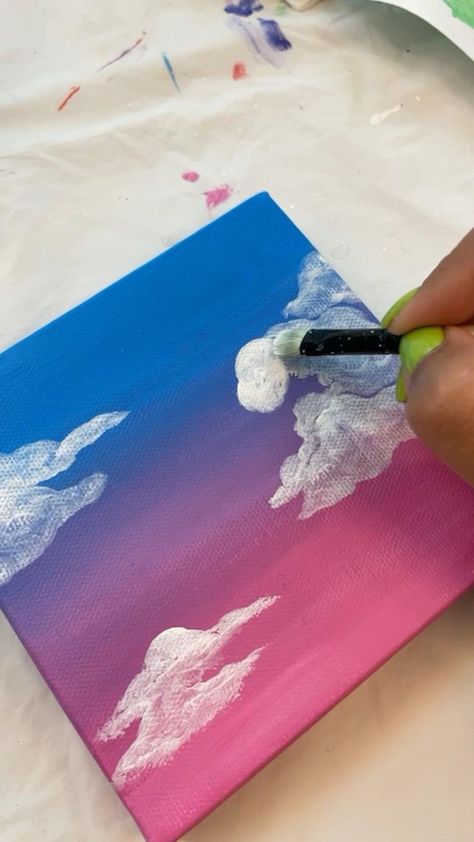 Hand Painted Sunset Mini Canvas Acrylic Painting | Small canvas art, Canvas painting, Mini paintings Painted Sunset, Mini Toile, Sky Art Painting, Canvas Art Projects, Simple Canvas Paintings, Cute Canvas Paintings, Easy Canvas Art, Canvas Drawings, Canvas For Beginners