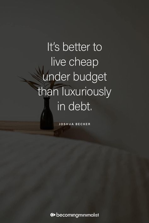 Frugal Quotes, Quotes Facebook, Financial Quotes, Becoming Minimalist, Jay Shetty, Finance Quotes, Minimalist Quotes, Money Management Advice, Best Things In Life