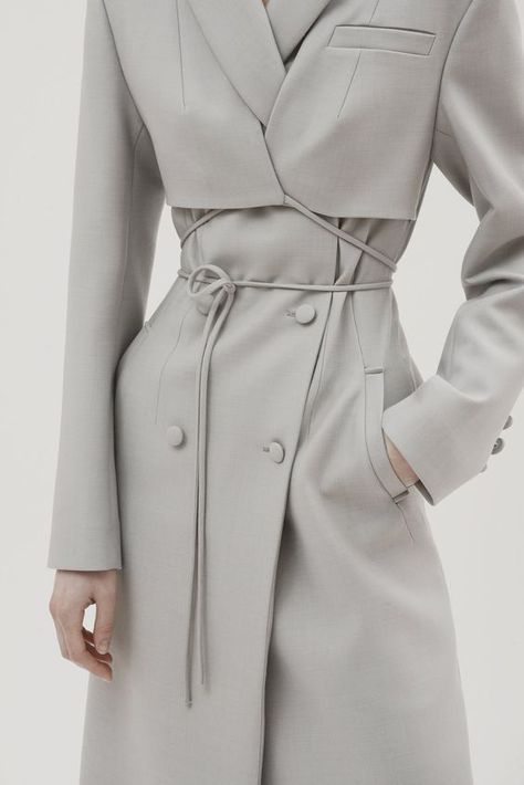 Fitted Coat, Coat Outfit, Archive Fashion, Outfit Inspiration Fall, Double Breasted Coat, Wrap Around, Double Breasted