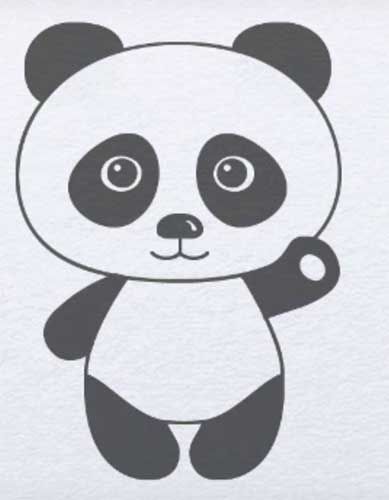 How to draw a panda Panda Drawing Easy, Panda For Kids, Panda Sketch, Jungle Drawing, Cute Panda Drawing, Decoration Creche, Panda Craft, Pinterest Cute, Panda Drawing