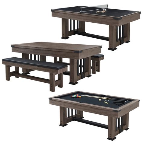 Reliant Sports Danville 7' Pool Table & Reviews | Wayfair Table Tennis Conversion Top, Multi Game Table, Pool Table Slate, Pool Table Dining Table, Pool Table Room, Billiards Pool, Main Attraction, Rec Room, Pool Table