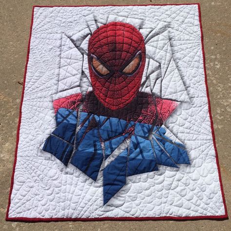 Finish It Up Friday | KatyQuilts Superhero Quilt, Kid Quilts Patterns, Boys Quilt Patterns, Quilting Designs Patterns, Twin Quilt Size, Applique Quilt Patterns, Plushie Patterns, Man Quilt, Boy Quilts