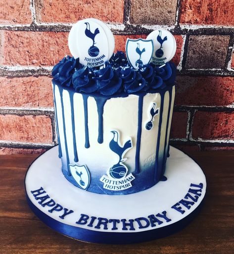 Spurs Birthday Cake, 11th Birthday Cake Boy, Tottenham Hotspur Cake, Football Birthday Cakes, Spurs Cake, Tottenham Cake, 2023 Cakes, Dads 50th Birthday, Football Cake Design