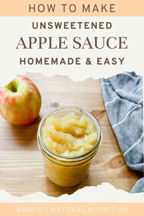 Learn how to make unsweetened apple sauce that is the best tasting and contains no added sugar. The homemade unsweetened apple sauce recipe is spiced with cinnamon, nutmeg, and vanilla extract. Unsweetened Applesauce Recipe, Easy Apple Sauce, Granola And Yogurt, Homemade Applesauce Recipes, Apple Pie Desserts, Gluten Free Breakfast Ideas, Gluten Free Snacks Healthy, Gluten Free Snack, Warm Desserts