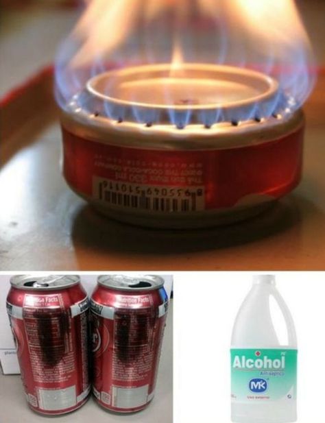 Stop throwing out empty Coke cans. Use these 13 brilliant ideas and re-use them instead Soda Can Stove, Can Lanterns, Small Stove, Alcohol Stove, Portable Stove, Spray Paint Cans, Astuces Diy, Aluminum Cans, Coke Cans