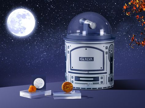 Dr. Alva Pr Kits for Mid-Autumn Festival – Packaging Of The World Skincare Set Package, Space Packaging, Interstellar Travel, Skincare Sets, Pr Kit, Set Packaging, Moon Cakes, Space Capsule, Brand Presentation