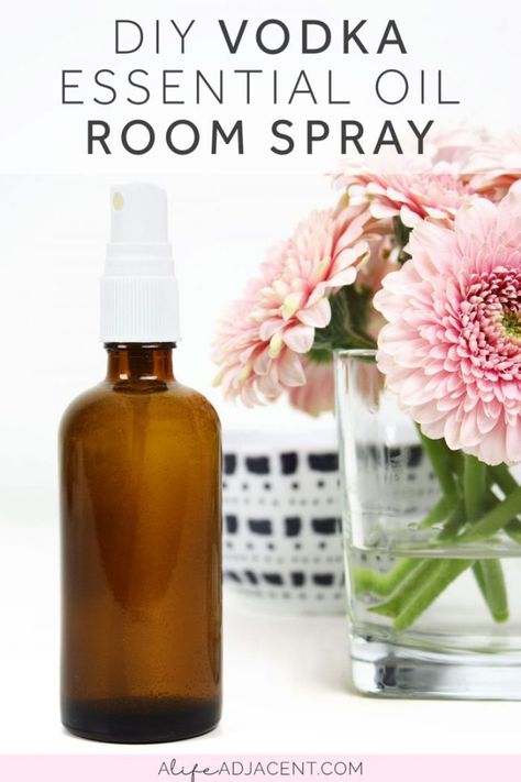 Safely fragrance your home with this all-natural DIY room spray using only vodka and essential oils. Easy, budget-friendly, and highly customizable! Includes recipes for a variety of flavours, including Orange Cider, Tropical, Cola, and Vanilla Latte. #alifeadjacent Diy Essential Oil Room Spray, Homemade Room Spray, Essential Oil Room Spray, Room Spray Recipe, Coffee Essential Oil, Diy Room Spray, Bath Melt, Essential Oil Spray, Easy Budget