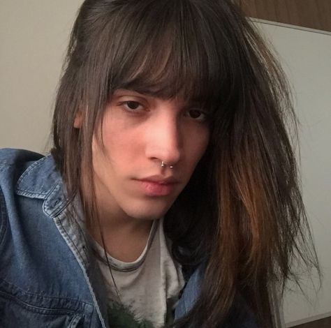 Androgynous Long Hair, Ziggy Berman, Boy Haircuts Long, Androgynous Look, Man Face, Men's Haircuts, Boys Long Hairstyles, Longer Eyelashes, Human Hair Lace Wigs