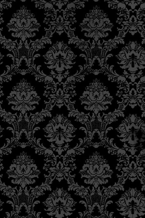 Black Iphone Background, Vintage Wallpaper Patterns, Victorian Wallpaper, Gothic Wallpaper, Iphone 6 Wallpaper, Iphone Wallpaper Pattern, Wallpaper Gallery, Damask Wallpaper, Trendy Wallpaper