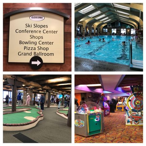 Essential First Timer's Guide to Seven Springs Ski Resort - Sand and Snow Ski Resort Interior, Whistler Ski, Bowling Center, Resort Interior, Seven Springs, Spring Skiing, Miniature Golf Course, Colorado Skiing, Ski Slopes