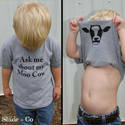 Moo cow shirt Funny Animal Shirts, Moo Cow, Funny Kids Shirts, Cow Shirt, Baby Outfits, Future Baby, Funny Kids, Ask Me